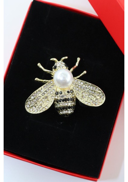 Gold Incili Kraliçe Arı Broş. Yaka Iğnesi Broş Taşlı Tasarım Arı Broş. Kadın Broş. Broş. Arı Broş. fiyatları