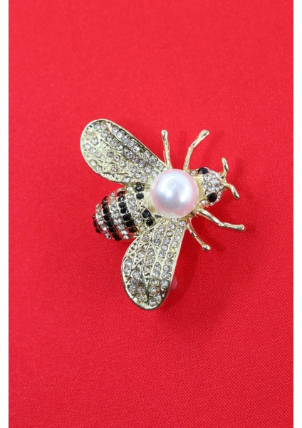 Gold Incili Kraliçe Arı Broş. Yaka Iğnesi Broş Taşlı Tasarım Arı Broş. Kadın Broş. Broş. Arı Broş. modelleri