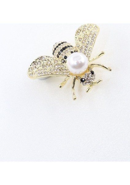 Gold Incili Kraliçe Arı Broş. Yaka Iğnesi Broş Taşlı Tasarım Arı Broş. Kadın Broş. Broş. Arı Broş. fırsatları