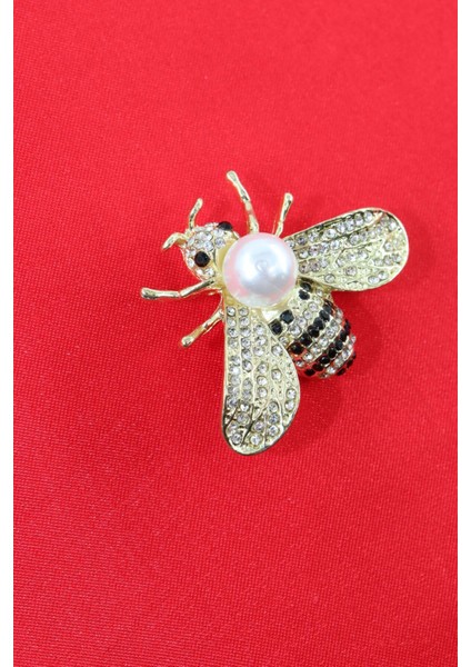 Gold Incili Kraliçe Arı Broş. Yaka Iğnesi Broş Taşlı Tasarım Arı Broş. Kadın Broş. Broş. Arı Broş. indirimleri