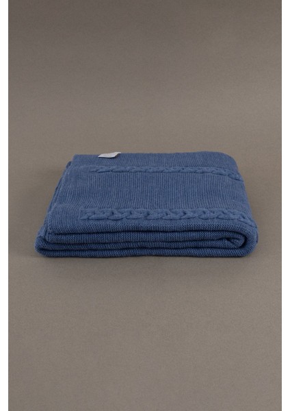 Indigo Renkli, 130X170 Cm, Şık ve Yumuşak Battaniye, Ev Dekoruna Uyum Sağlar. fırsatları