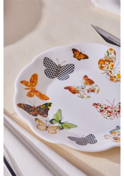 Beyaz Opal Cam Pasta Takımı, 6 Kişilik, 18 Cm, Şık ve Dayanıklı Tasarım fırsatları