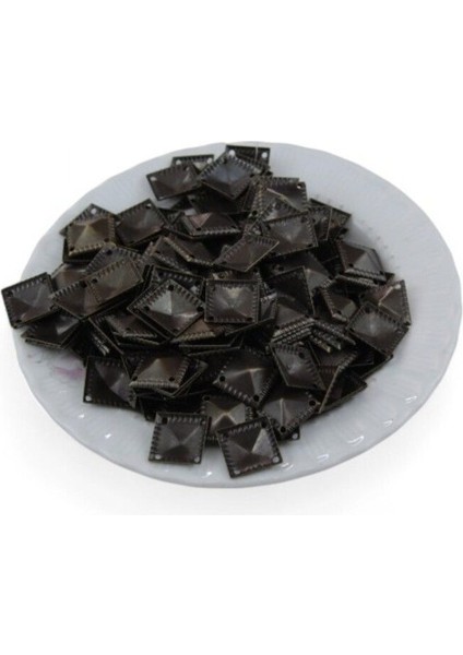 13X13 4 Delikli mm Kare Bombeli Pirinç Pul Payet (30 gr 50 Adet) fiyatları