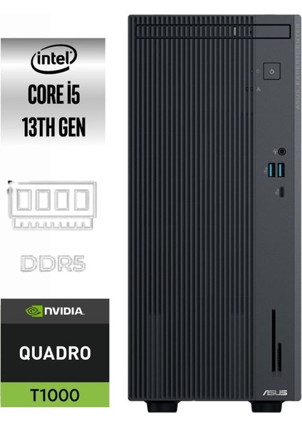 Expertcenter P500MV-424 I5-13420H 16GB 2tb Quadro T1000 4gb W11PRO Mini Tower Masaüstü Bilgisayar