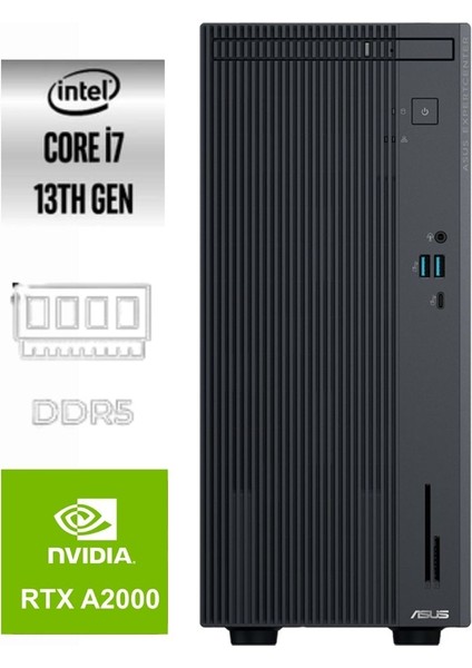 Expertcenter P500MV-185 i7-13620H 32GB 2tb Quadro RTXA2000 12GB Freedos Mini Tower Masaüstü Bilgisayar