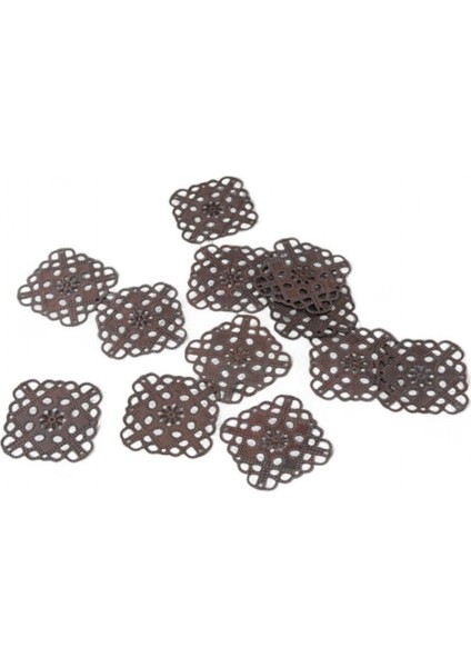 Dantel Motifli 35X35 Mmdelikli Süslemeli Takı Malzemesi (10 Adet)