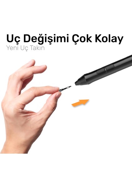 VK640, VK1060, VK1060PRO, VK1200 Grafik Tablet Kalemi Için 10 Adet UÇ-NIPP05 fiyatları