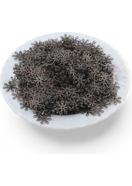 12 mm Kar Tanesi Desenli Metal 20 Adet (Küpe Aparatı, Bileklik Ucu, Broş Aksesuar) fiyatları