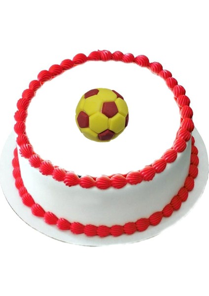 Şeker Hamurundan Futbol Topu Sarı Kırmızı Model 5- 6 cm Ebat Ekrandaki Ürün 1 Adet Gelecek fiyatları