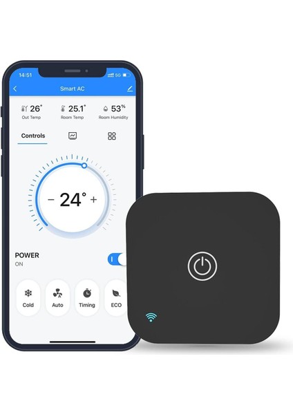 TS06 Pro Dokunmatik Akıllı Klima Kontrol Cihaz Akıllı Termostat Dahili Sıcaklık ve Nem Sensörü