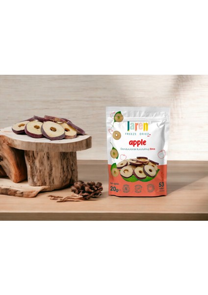 Elma 3 Lü- Dondurularak Kurutulmuş Meyve - Freeze Dry Kuru Meyve 20gr-3'lü fiyatları