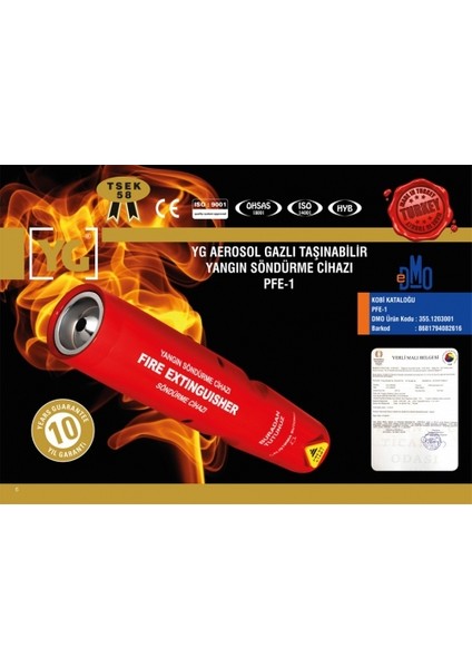 Pfe-1 Yangın Söndürme Cihazı fiyatları