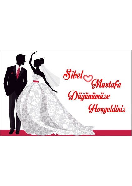 Düğün Magnet Büyük Boy 6,5x9,5 cm 16 Adet Gelecek