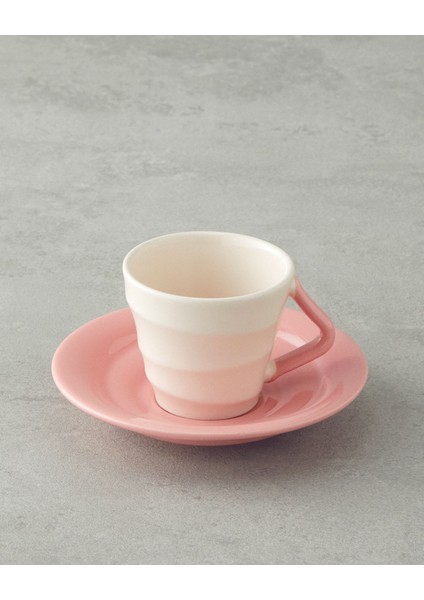 Pembe 2 Kişilik Seramik Kahve Fincan Takımı, 90 Ml, 4 Parça modelleri