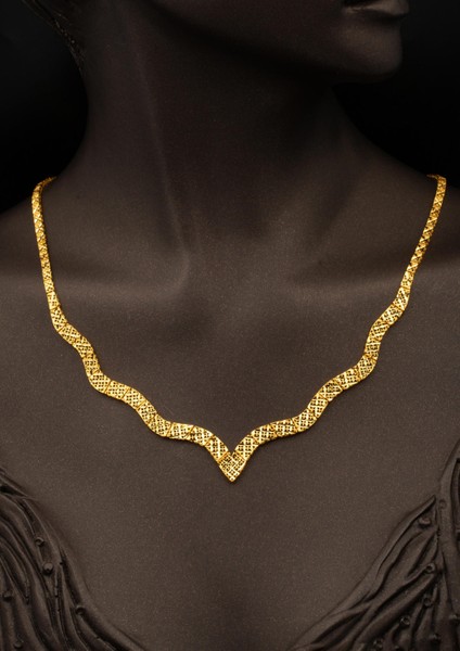 Yaşam Çiçeği Kıvrımlı Altın Düğün Seti modelleri