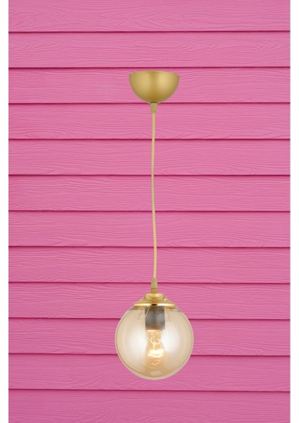 Eskitme Bal Glop Camlı Tekli Sarkıt, Düz Aşağı Bakan Lüks Avize modelleri