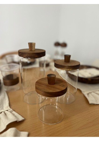 Şık Kapaklı Cam Kavanoz Seti, Çay, Kahve ve Şeker Saklama Için Mükemmel Seçim modelleri