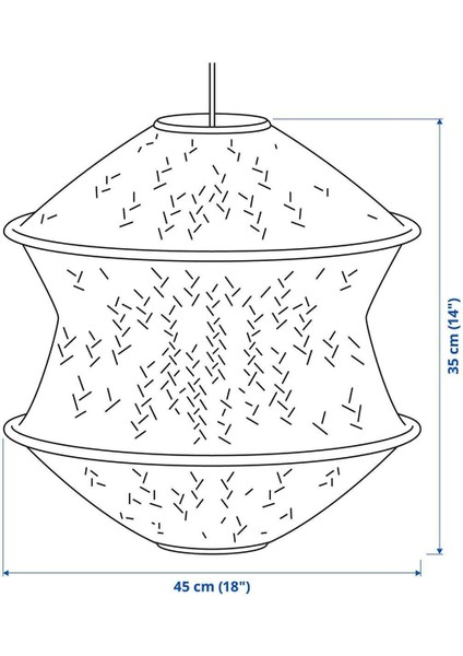 Kahverengi Sarkıt Lamba Abajur, 45 cm Şık ve Modern Tasarım ile Mükemmel Aydınlatma indirimleri