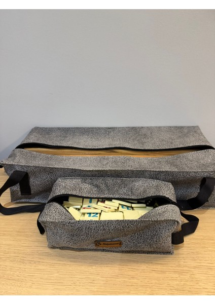 Okey Takım Çantası Kırçıllı Gri, Okey Takımı İçermez fiyatları