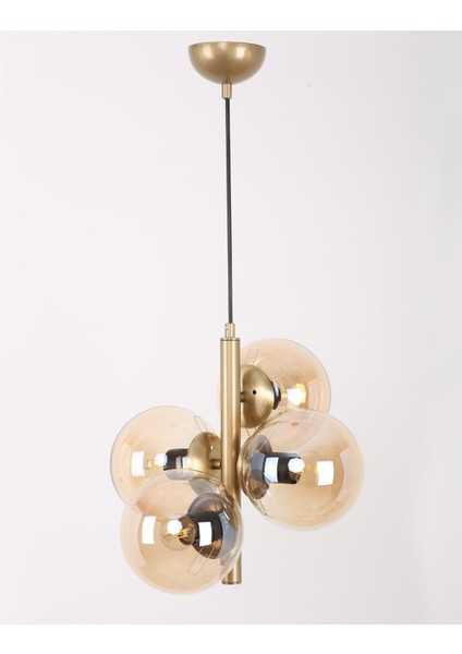 Mavi Eskitme Bal Camlı Zarif Avize, Şık ve Şehir Işıltısı Sunar