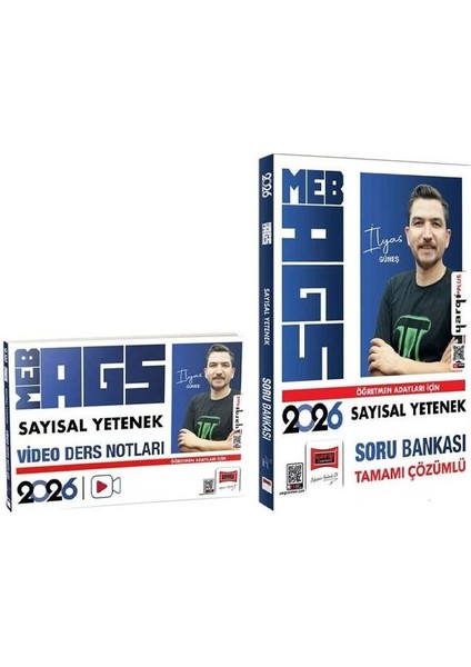 Yargı 2026 Meb-Ags Sayısal Yetenek Video Ders Notları + Soru Bankası 2 Li Set