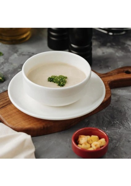 6'lı 12 cm Joker Çorba Kasesi, Şık ve Kullanışlı Beyaz Set