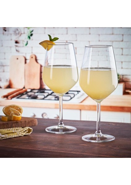 Şeffaf Şarap Kadehleri Seti, 6'lı, Zarif ve Şık Tasarım, Ev ve Davetler Için Ideal