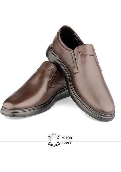Hakiki Deri, Bağcıksız, Anatomik ve Ortopedik, Iç Dış Deri Erkek Ayakkabı
