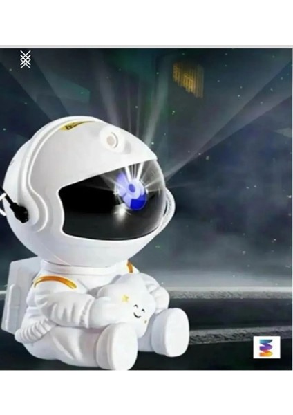 Yıldızlı Galaxy Astronot Gece Lambası Tavan Projeksiyon Dekorasyonu modelleri