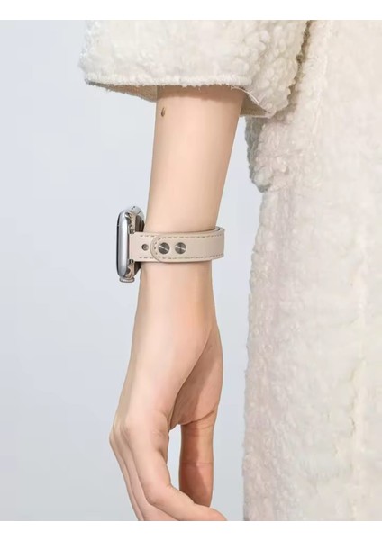 Apple Watch Seri 42/44/45/46/49 mm Uyumlu Ince Zarif Ayarlanabilir Şık Hafifi Kordon modelleri