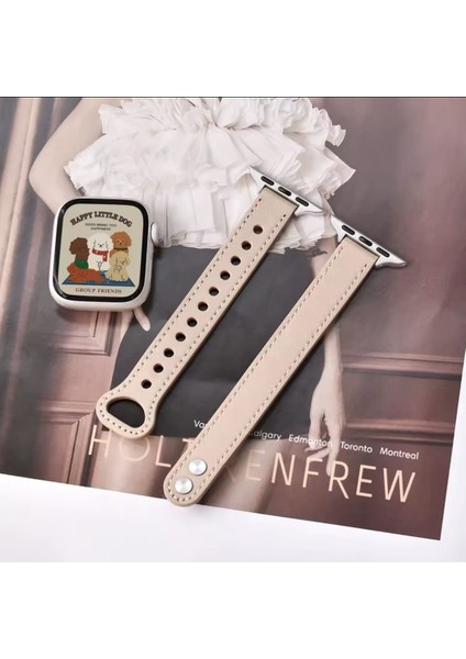 Apple Watch Seri 42/44/45/46/49 mm Uyumlu Ince Zarif Ayarlanabilir Şık Hafifi Kordon indirimleri