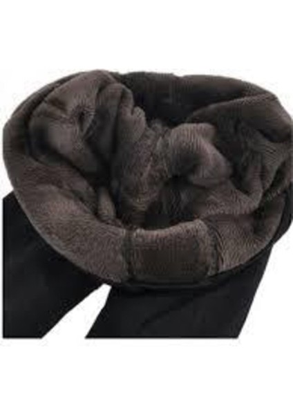 Kadın Siyah Zeymod Termal Peluş Tayt modelleri