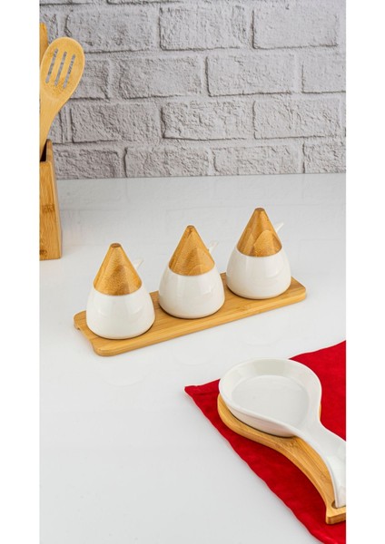 3'lü Baharat Seti, Kaşıklı, Pratik ve Şık Tasarım