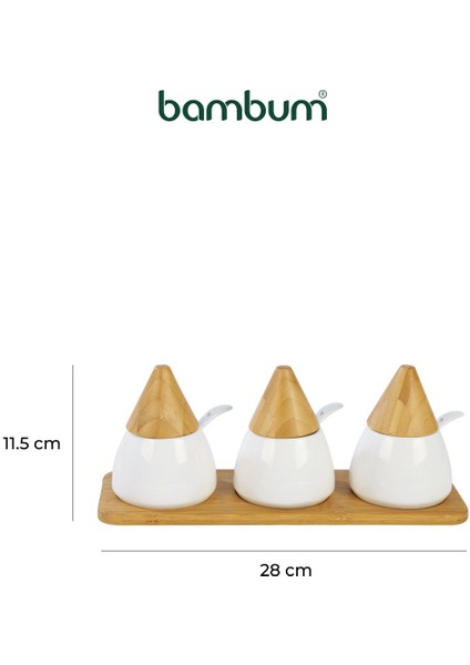 3'lü Baharat Seti, Kaşıklı, Pratik ve Şık Tasarım