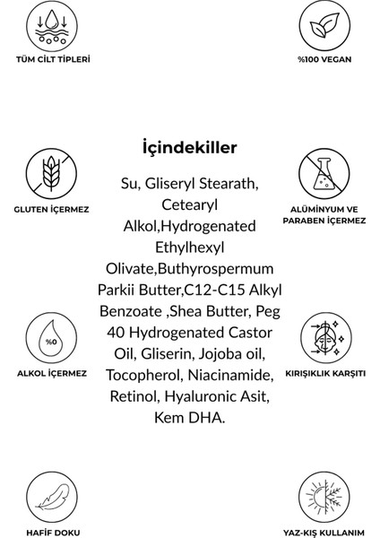 / Yaşlanma ve Kırışıklı Karşıtı Bakım Kremi / Gece Kremi / Tüm Cilt Tipleri / Anti-Aging modelleri
