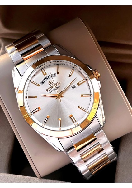 Çelik Kordon 5 Atm Suya Dayanıklı Takvimli Kadran 2 Yıl Garantili Erkek Kol Saati WE.147126.2 fırsatları