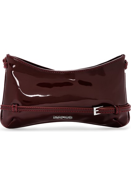 Kadın Bordo Mini Rugan Omuz Çantası 25ABD200216 modelleri