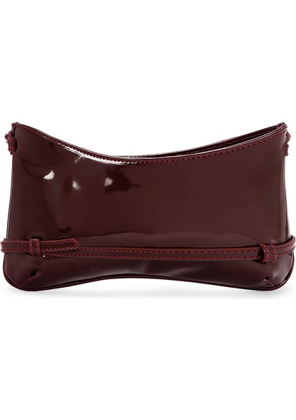 Kadın Bordo Mini Rugan Omuz Çantası 25ABD200216 indirimleri