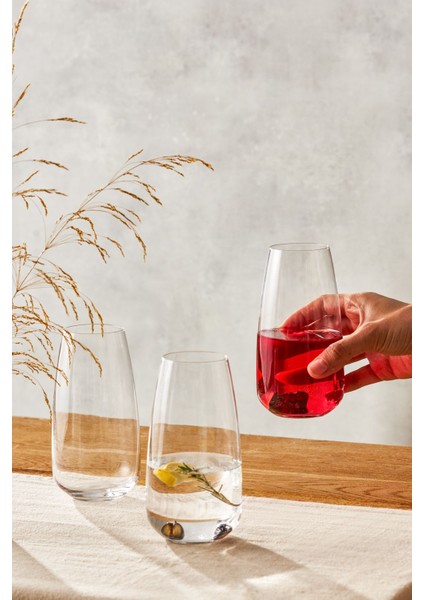 3'lü Kristal Bardak Seti, 550 Ml, Şeffaf ve Zarif Tasarım fiyatları