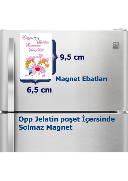 Nişan Magnet Büyük Boy 6,5x9,5 cm 16 Adet Gelecek fiyatları