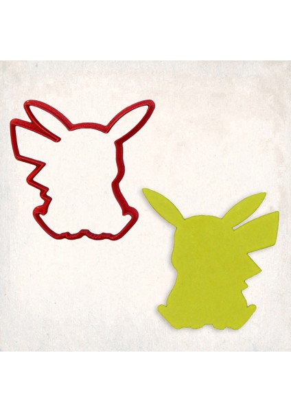 Pokemon Pikachu Kurabiye Kalıbı Şekillendirici Kopat