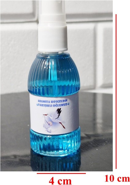 Sprey Kolonya 80 Derece Esanslı Aramıza Hoşgeldin Yakışıklı Oğlumuz Yazılı 8 Adet fiyatları