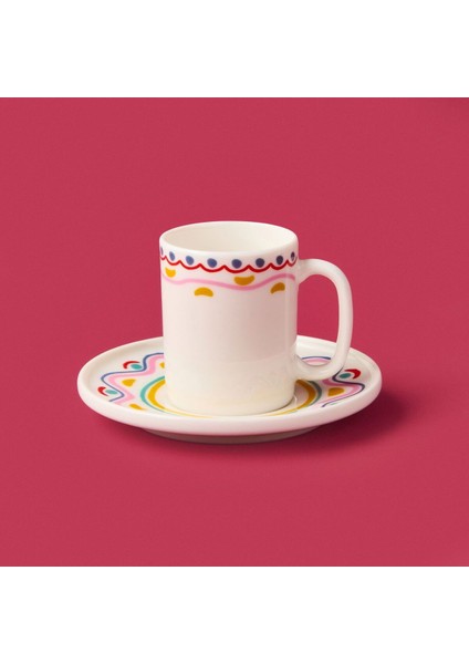 Renkli 4'lü Metalik Kahve Fincan Takımı, Şık ve Kullanışlı Tasarım modelleri