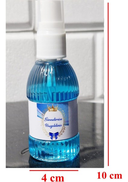 Sprey Kolonya 80 Derece Esanslı Sünnetimize Hoşgeldiniz Modeli 8 Adet Md2 fiyatları