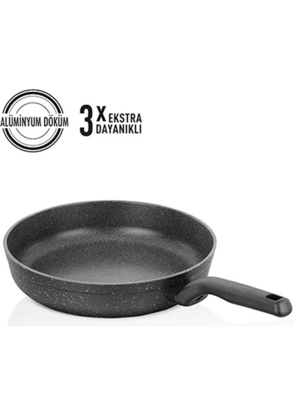 Ornella Tava 20X4.4, Şık ve Dayanıklı Mutfak Gereci, Siyah Renkli.