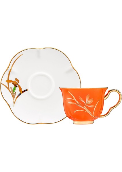 Turuncu 2'li Kahve Fincan Takımı, 90 Ml, Şık ve Kullanışlı Set fırsatları