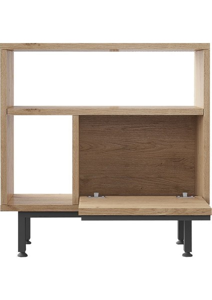 Bohem Yan Sehpa Komodin Kapaklı Metal Ayaklı Sepet Boh6-S fırsatları