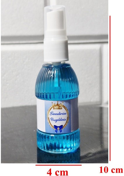 Sprey Kolonya 80 Derece Esanslı Sünnetimize Hoşgeldiniz Modeli 8 Adet Md4 fiyatları