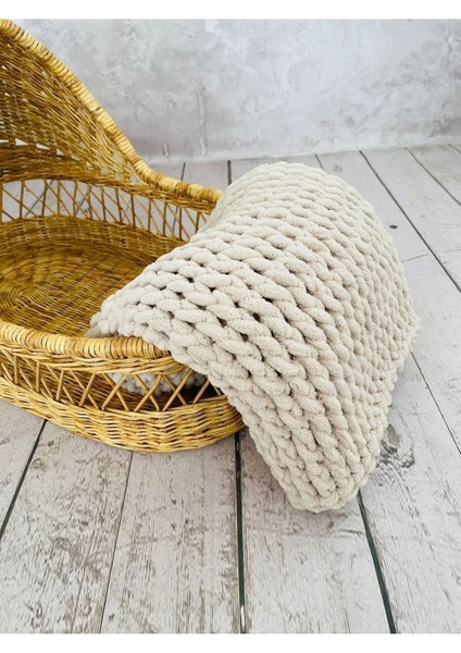 El Örgüsü Wellsoft Bebek Battaniye, Gri, Çok Amaçlı, Yumuşak ve Rahat Kullanım modelleri