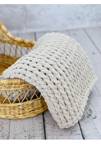 El Örgüsü Wellsoft Bebek Battaniye, Gri, Çok Amaçlı, Yumuşak ve Rahat Kullanım fırsatları